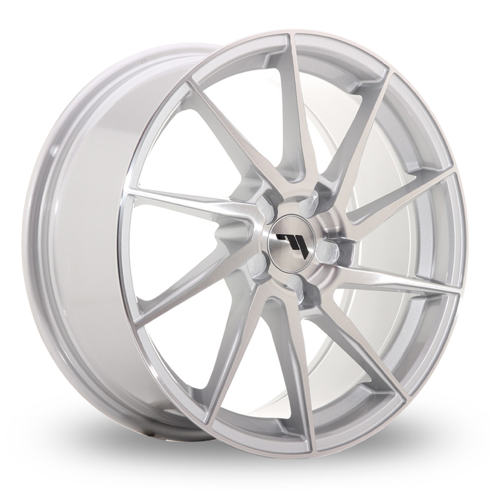 Japan Racing JR36 (8x18) (Custom Fitment) Silver Machined Face Alloy Wheels