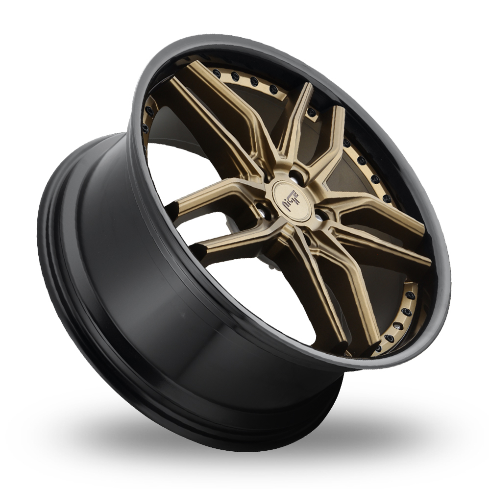19" Niche M195 Methos Matt Bronze Black Bead Ring Alloy Wheels