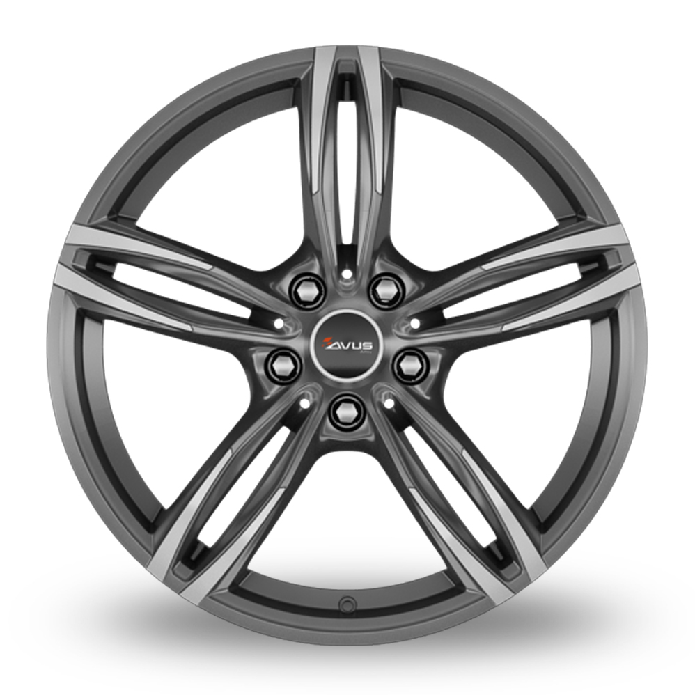 18" Avus Racing AF15 Anthracite Polished Alloy Wheels