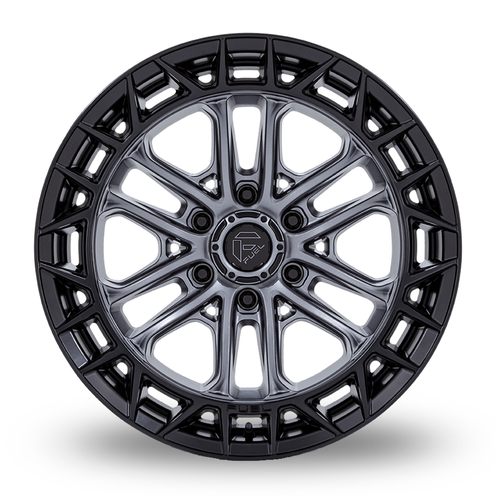 17" Fuel Off-Road FC874 Celsius Matt Gunmetal With Matt Black Lip Alloy Wheels
