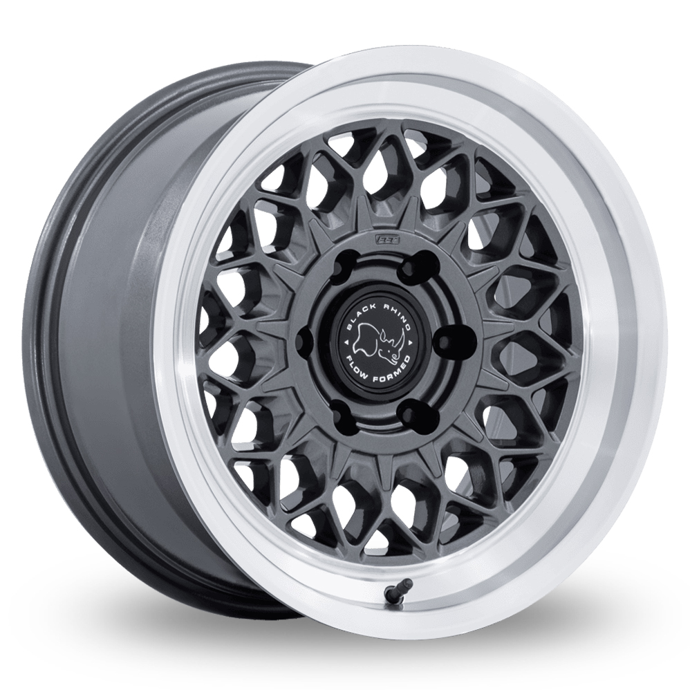 Black Rhino BR034 Graz (USA Warehouse) Gloss Gunmetal Polished Alloy Wheels