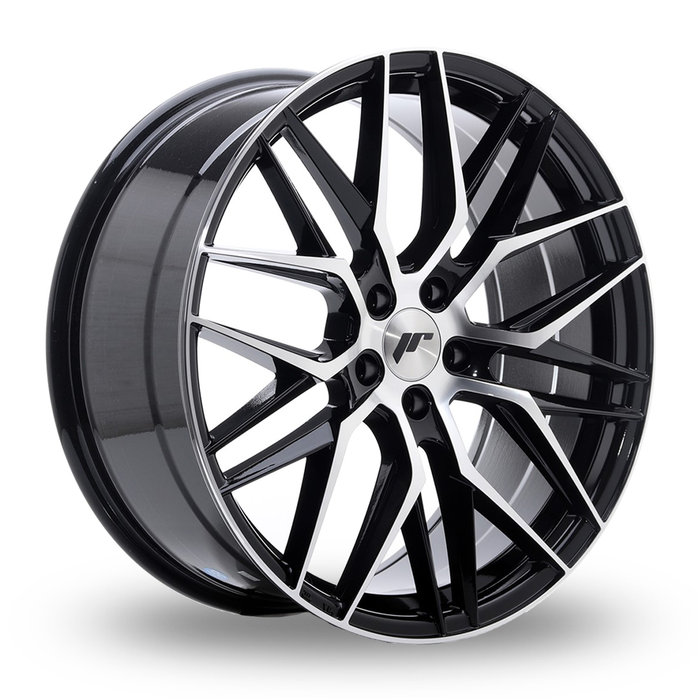 Japan Racing JR28 (8.5x20) (Custom Fitment) Gloss Black Machined Alloy Wheels