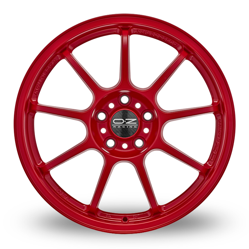 17" OZ Racing Alleggerita HLT 5F Red Alloy Wheels