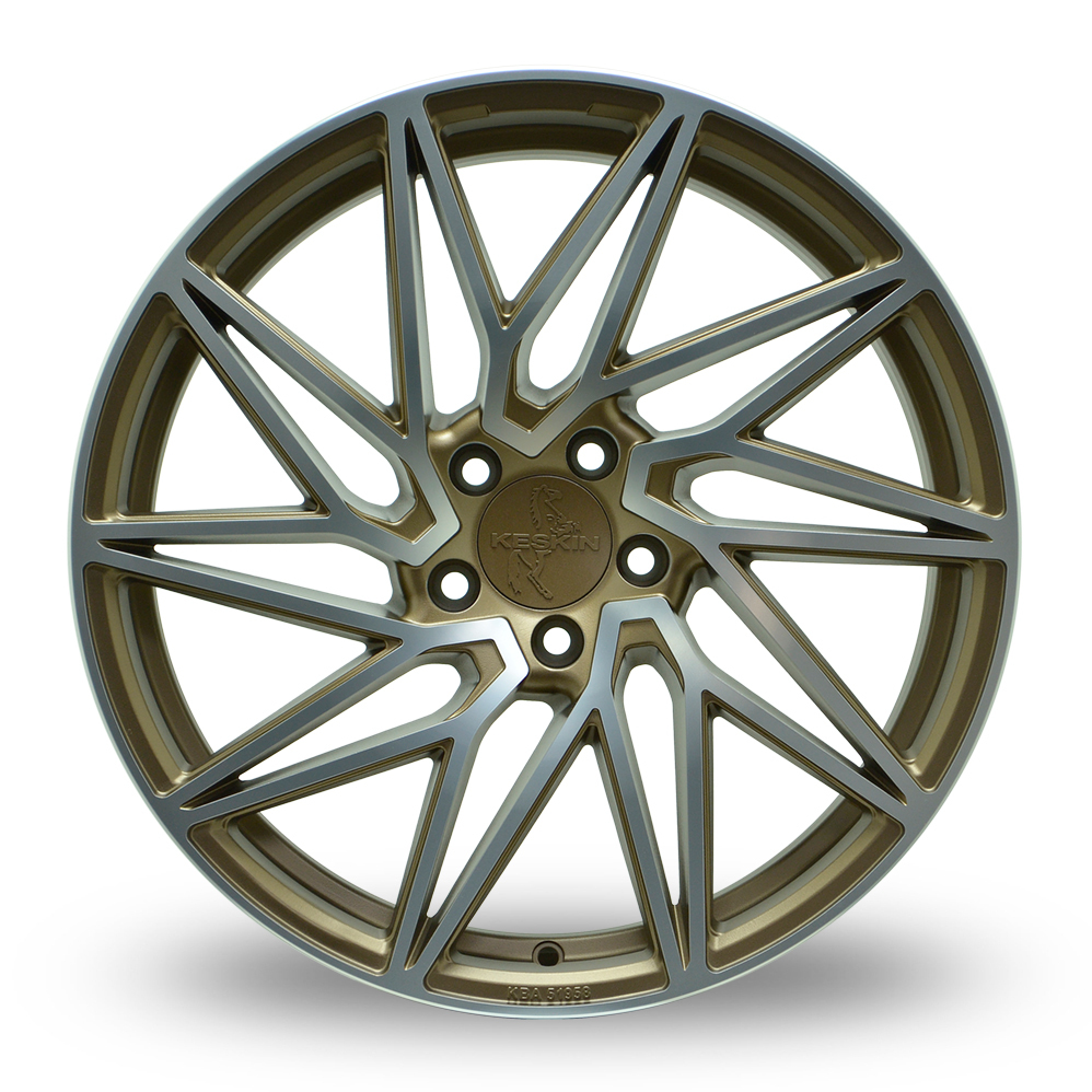 19" Keskin Tuning KT20 Bronze Polished Alloy Wheels