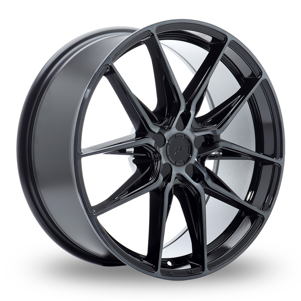 Japan Racing JR44 (9x19) (Custom Fitment) Black Machined Tinted Face Alloy Wheels