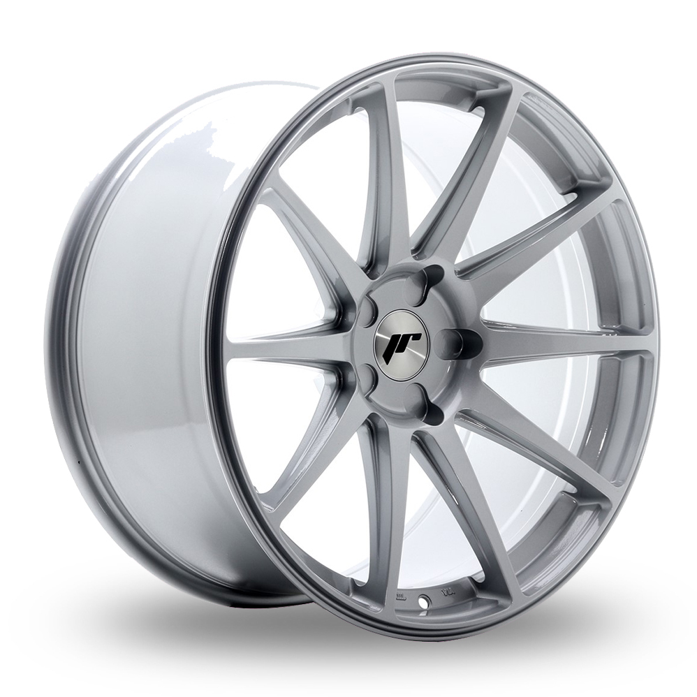 Japan Racing JR11 (10x20) (Custom Fitment) Hyper Silver Alloy Wheels