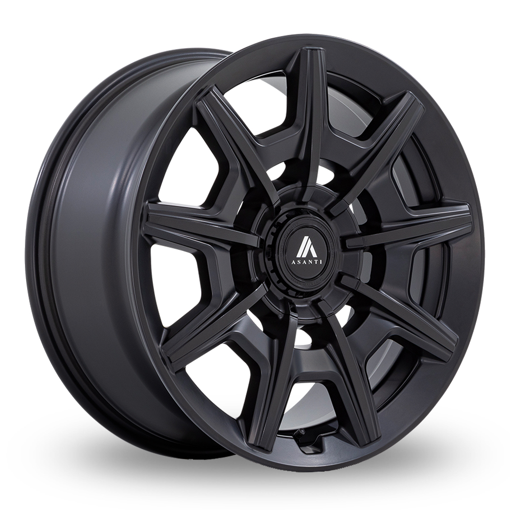 Asanti Black AB041 Esquire (USA Warehouse) Satin Black Gloss Black Face Alloy Wheels