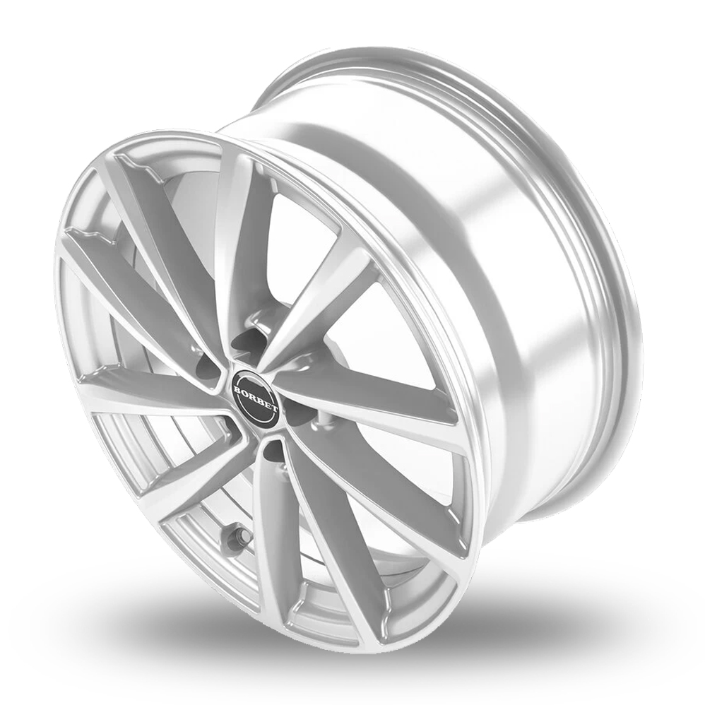 19" Borbet V Crystal Silver Alloy Wheels