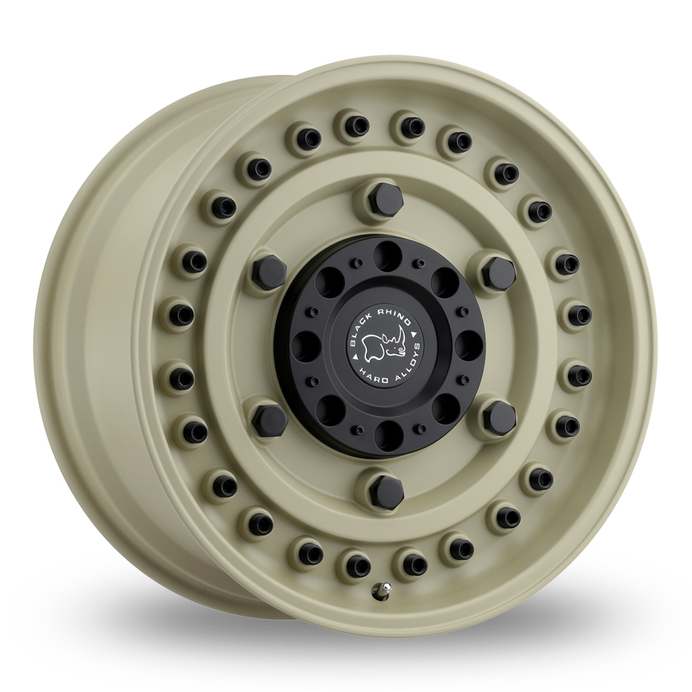 8x17 5x160 ET45 Black Rhino Armory (USA Warehouse) (Desert Sand) (65.1cb) (1542kg Load) (16.8kg Weight) Alloy Wheels