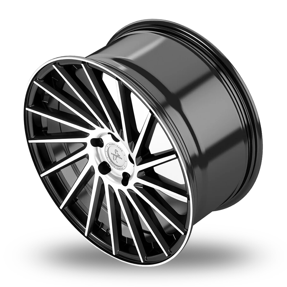 18" Keskin Tuning KT17 Black Polished Alloy Wheels