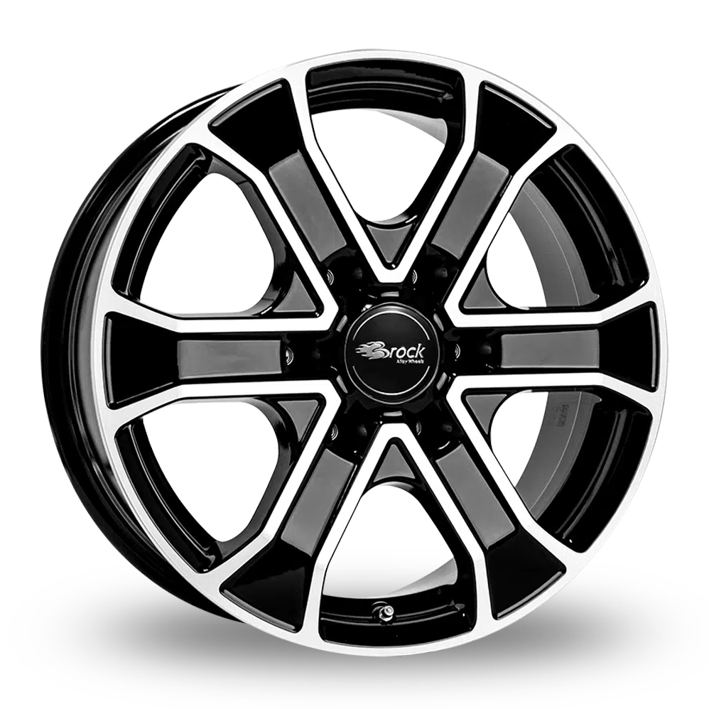 Brock RC31 Gloss Black Polished Alloy Wheels