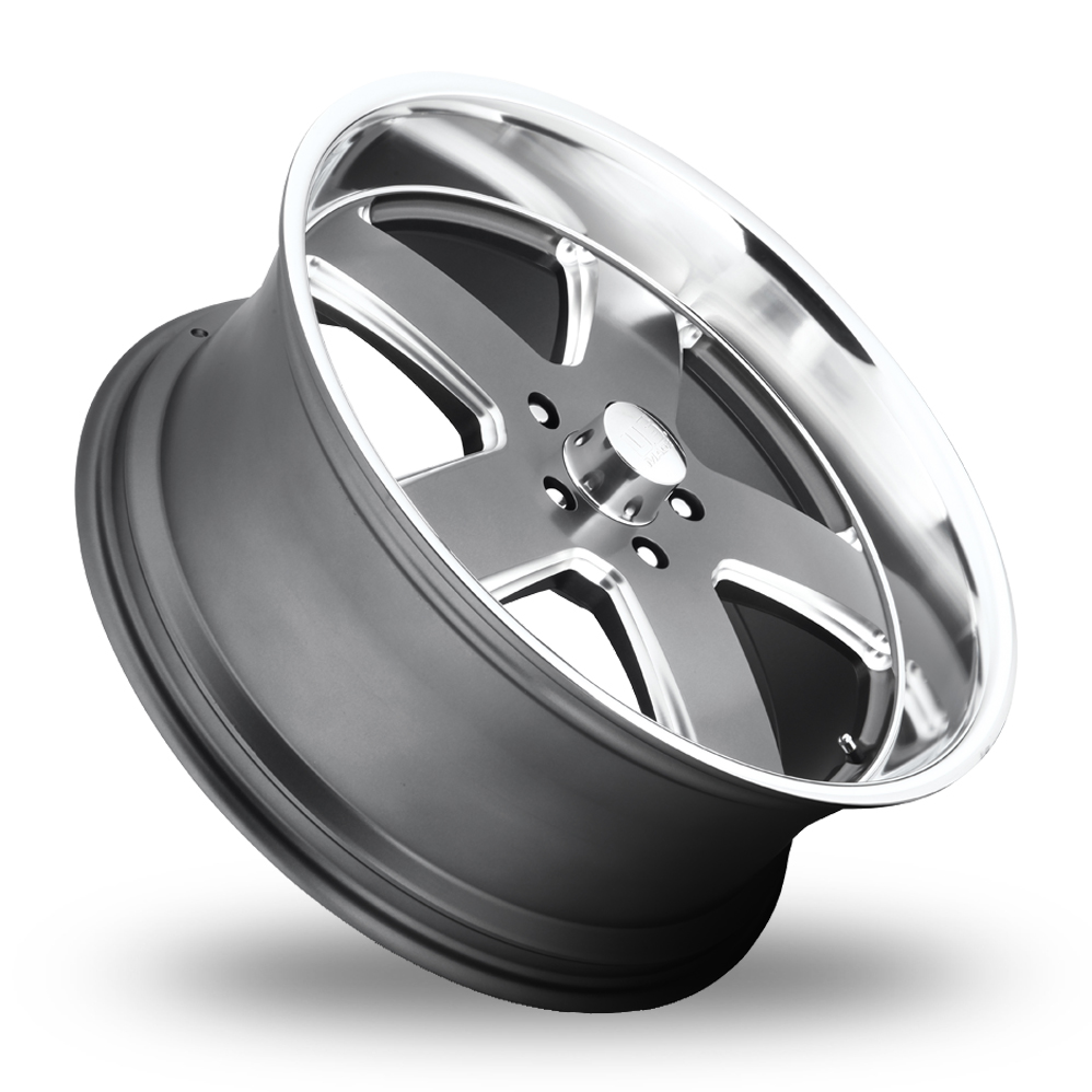 22" US Mags U118 Hustler Matt Gunmetal Alloy Wheels