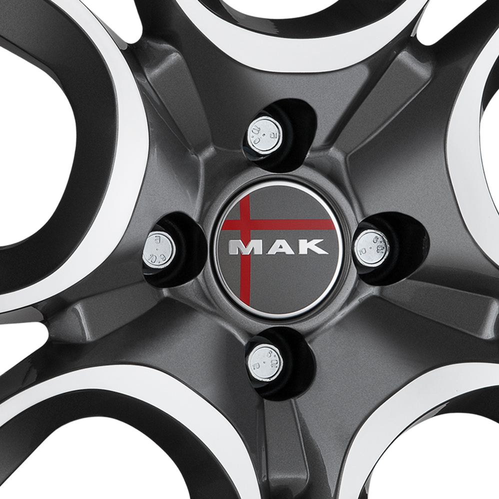15" MAK Torino W Gunmetal Mirror Alloy Wheels