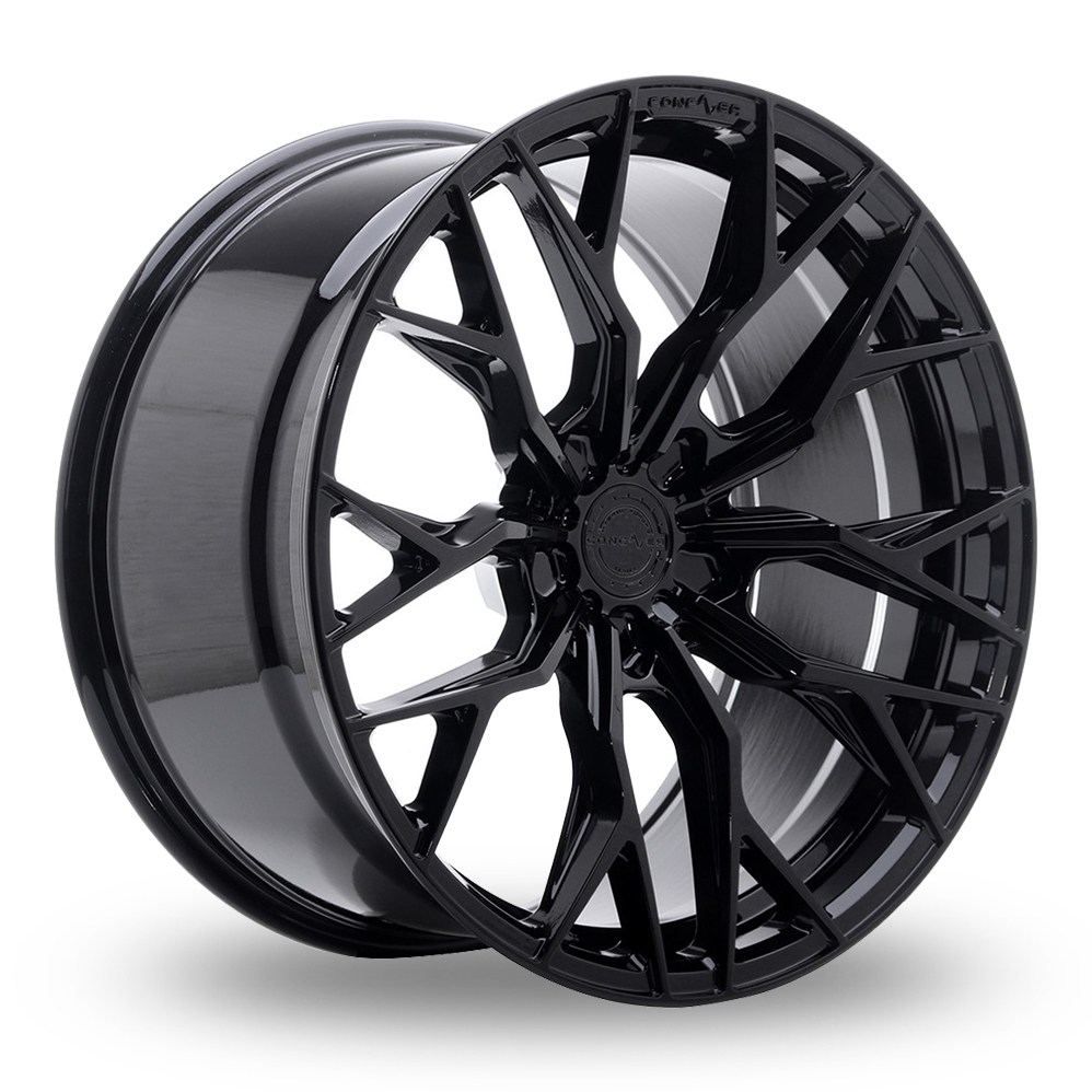 Concaver CVR1 (10.5x19) (Deep Concave) Platinum Black Alloy Wheels