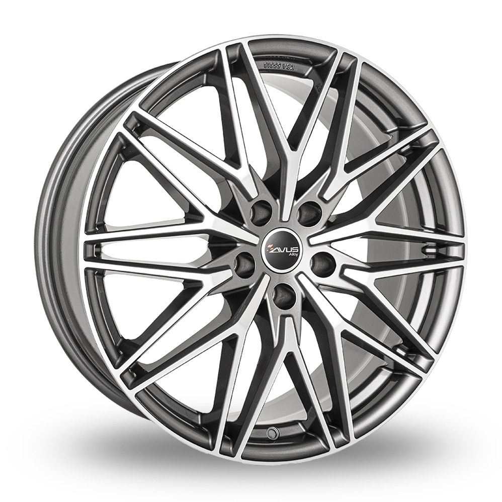 Avus Racing AC-MB6 Anthracite Polished Alloy Wheels