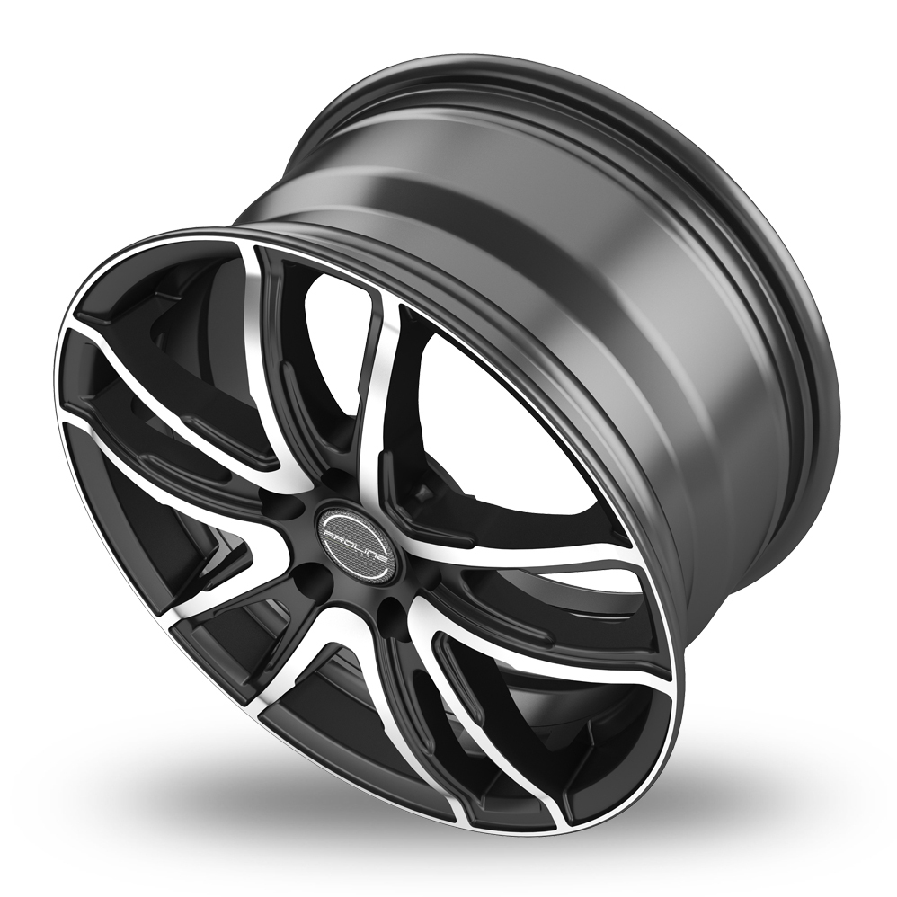 16" Proline PXV Black Polished Alloy Wheels