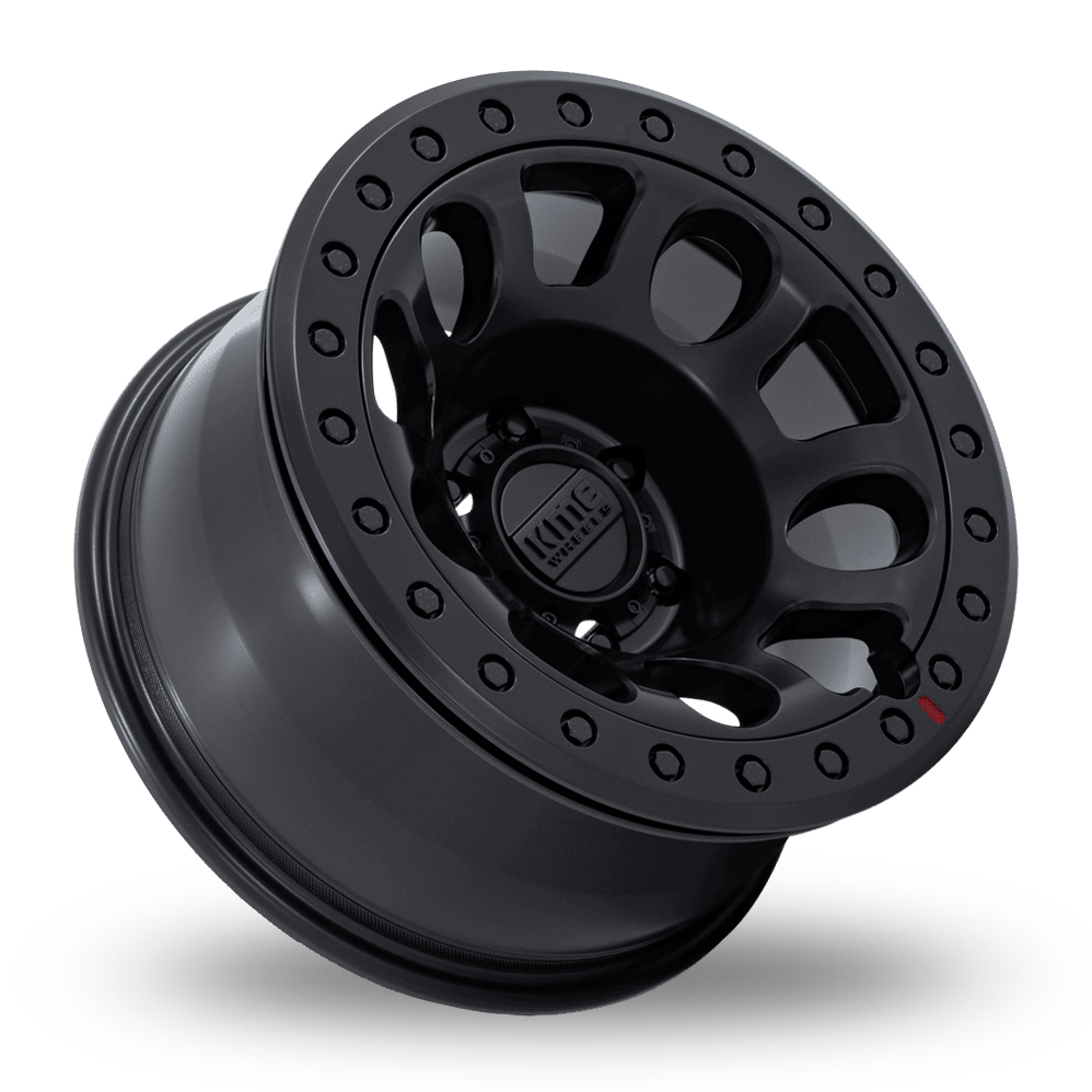 17" KMC KM241 E25 Beadlock (USA Warehouse) Blackout Alloy Wheels