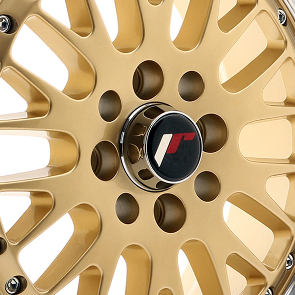 15" Japan Racing JR10 (7x15) Gold Machined Lip Alloy Wheels