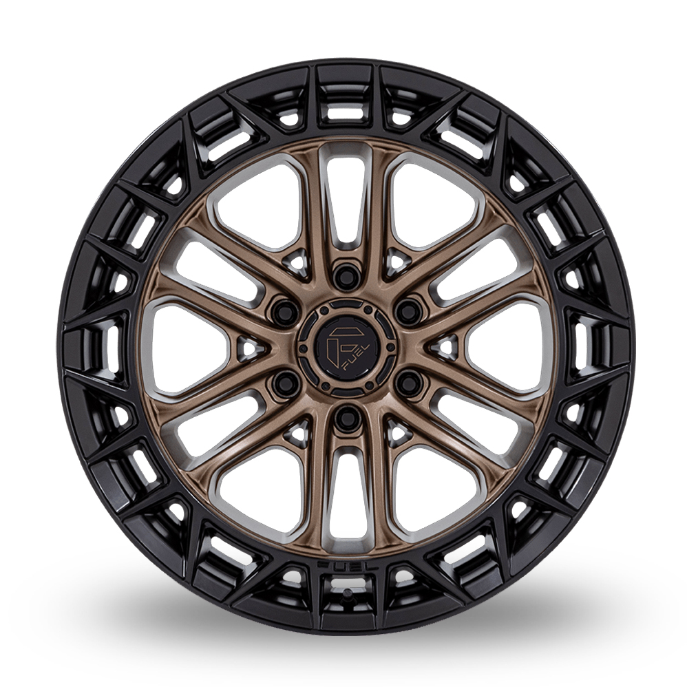 20" Fuel Off-Road FC874 Celsius Matte Bronze With Matte Black Lip Alloy Wheels