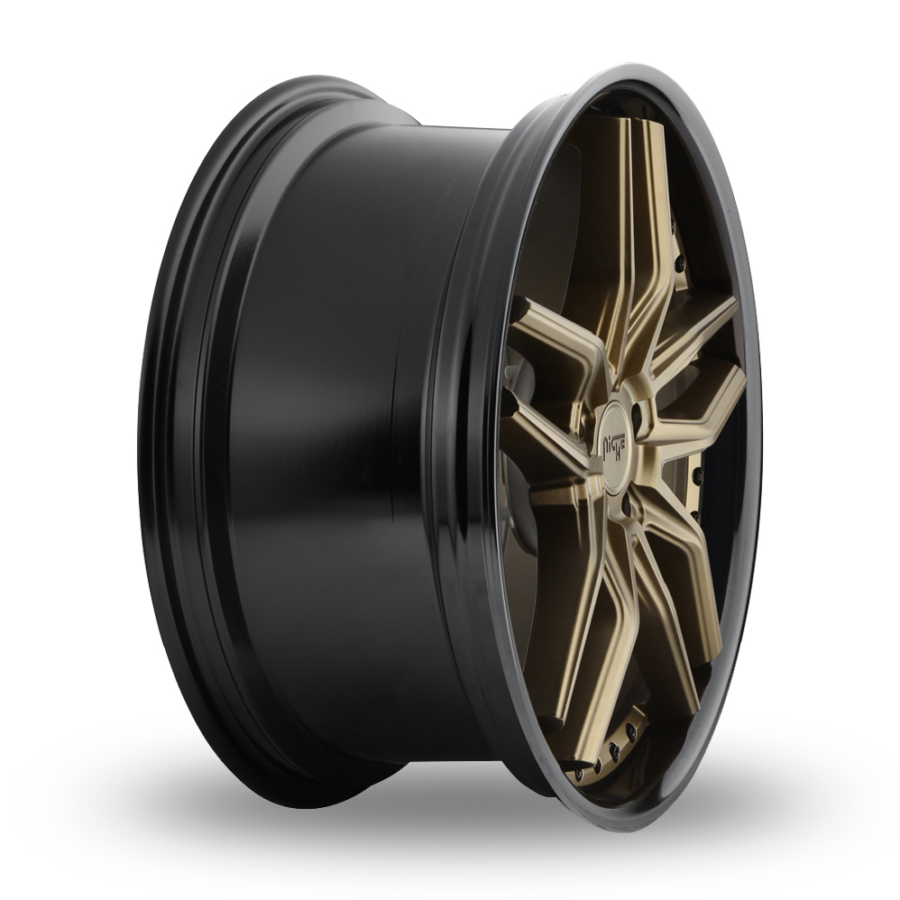 19" Niche M195 Methos Matt Bronze Black Bead Ring Alloy Wheels