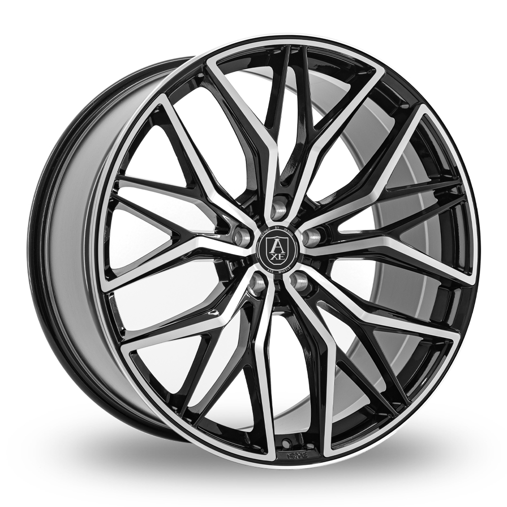 Axe EX55 Gloss Black Polished Alloy Wheels
