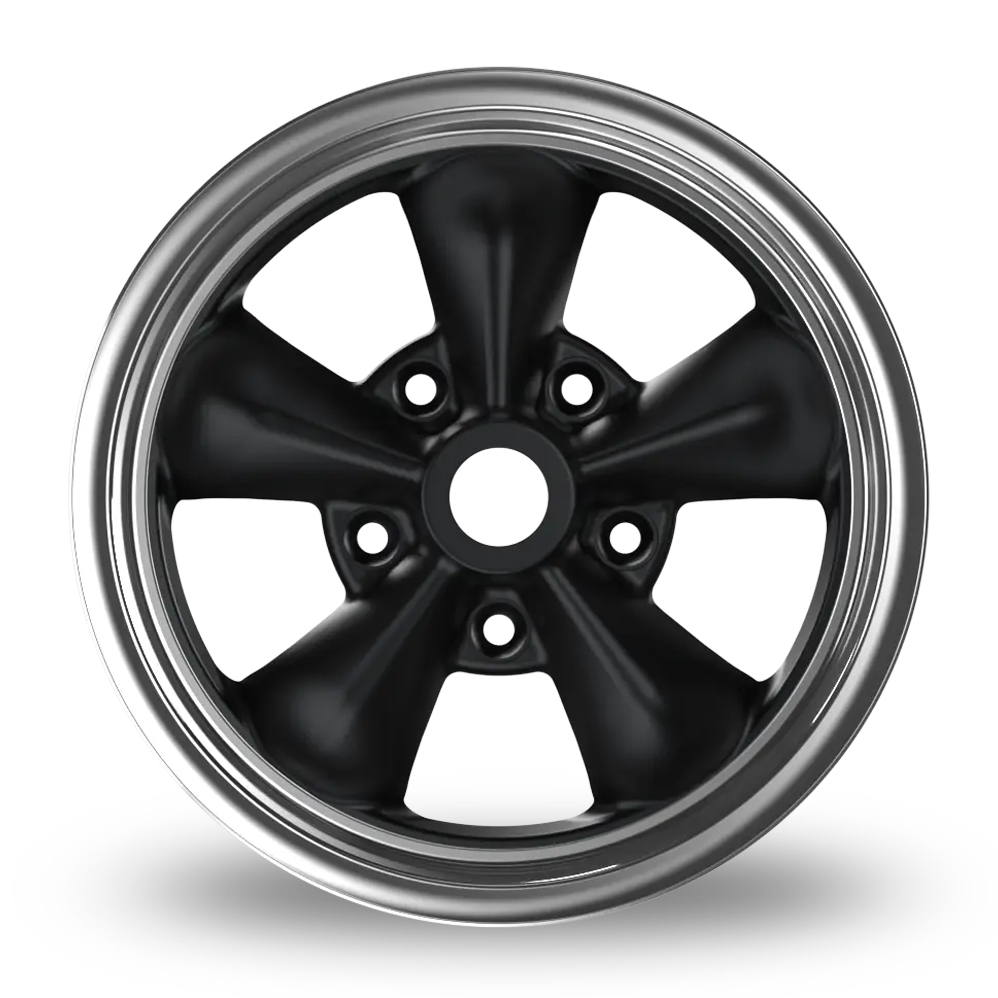 15" Fondmetal TT01 Matt Black Machined Alloy Wheels