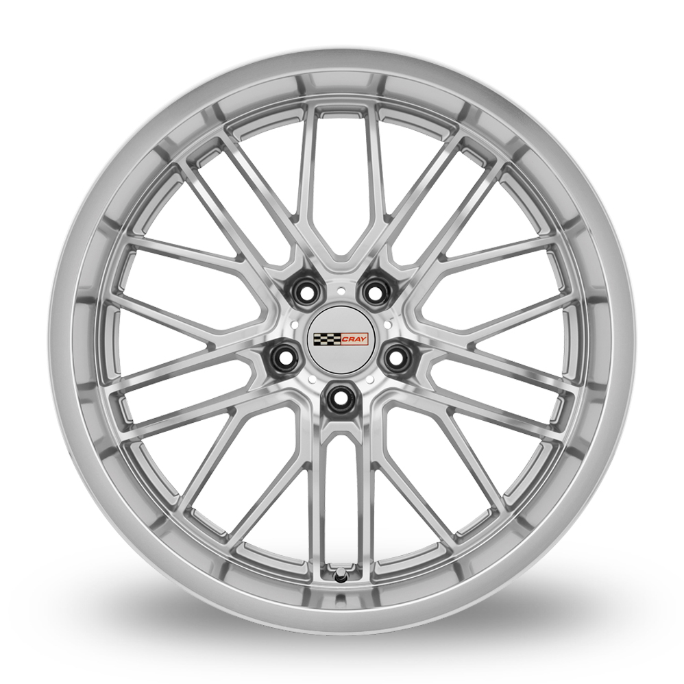 20" Cray Eagle Silver With Mirror Cut Face & Lip Alloy Wheels