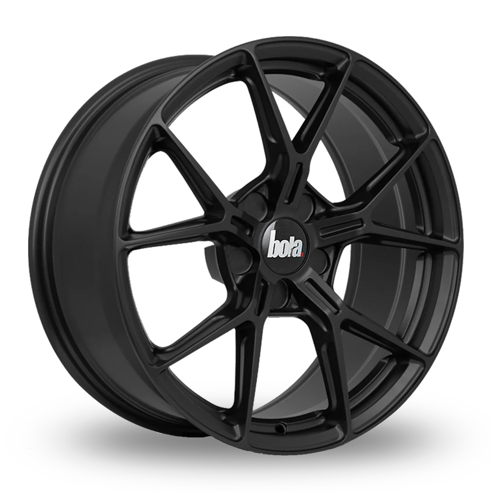 8x18 5x100 ET15-45 Bola FLY (Matt Black) (76.0cb) (735kg Load) (8.1kg Weight) (TW) Alloy Wheels