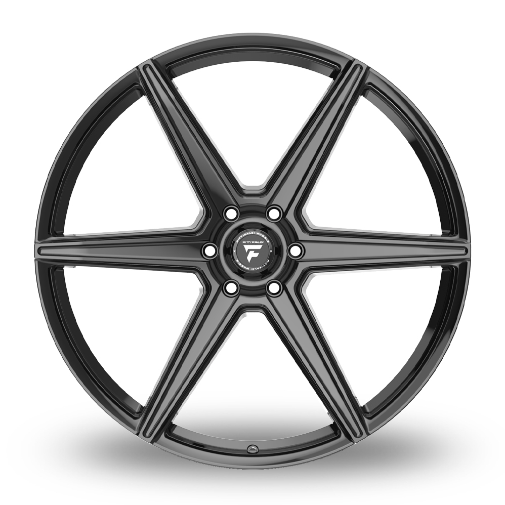 24" Fondmetal FS373 Fittipaldi Gloss Black Alloy Wheels