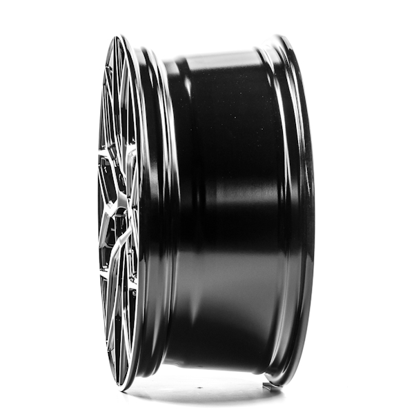 18" 1AV ZX12T Gloss Black Polished Alloy Wheels