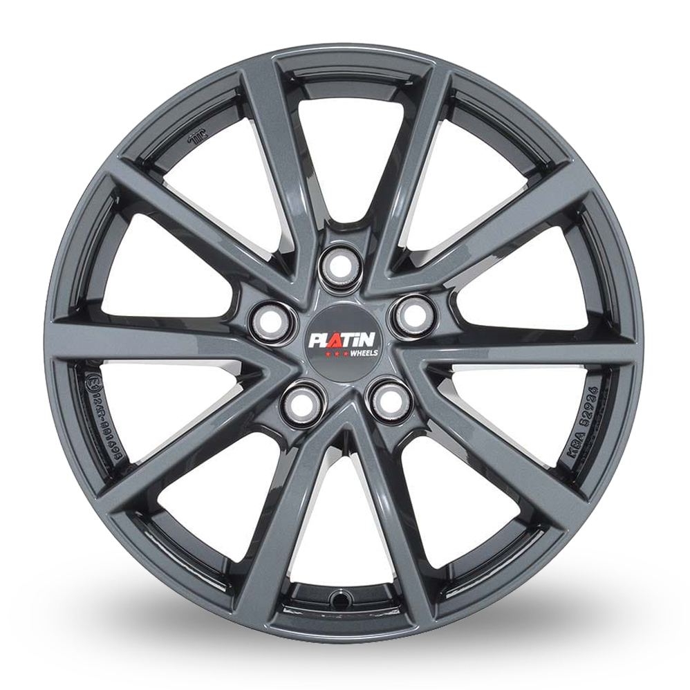 16" Platin P 95 Dark Grey Alloy Wheels