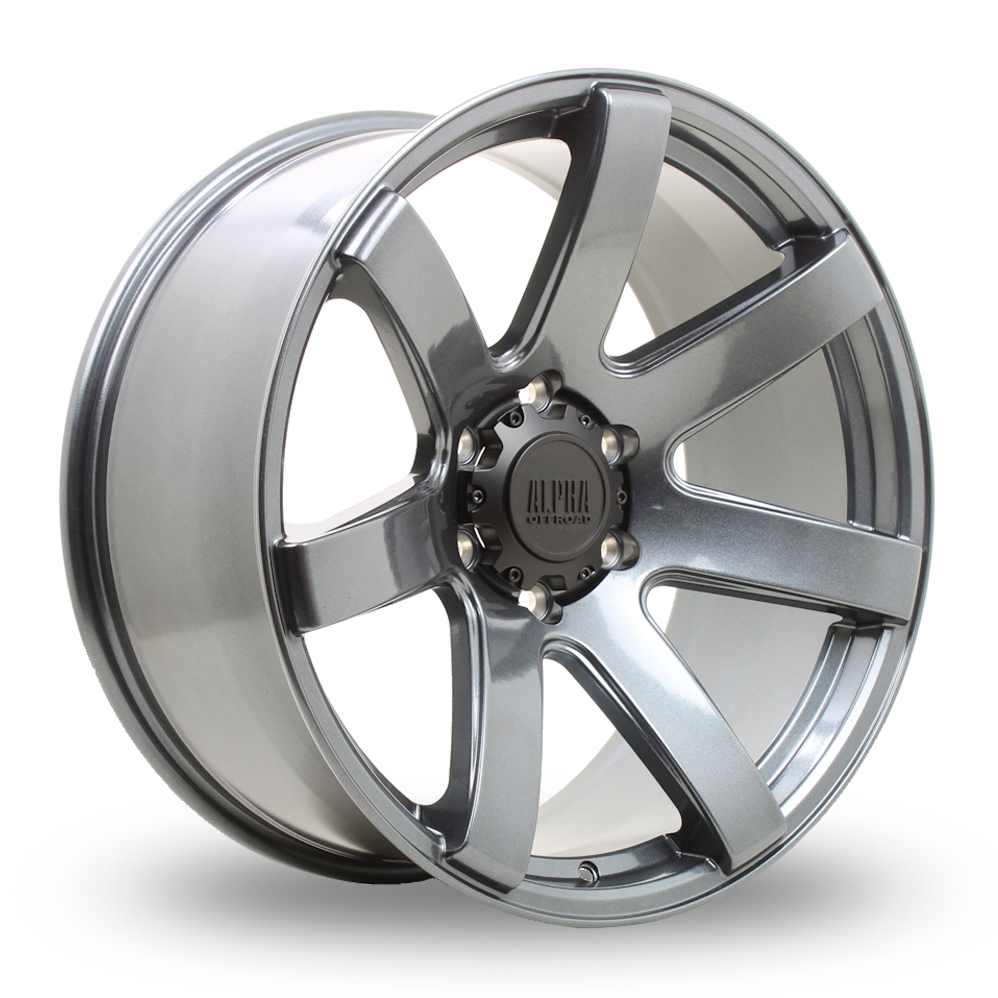 Alpha Off-Road Gauntlet Hyper Grey Alloy Wheels