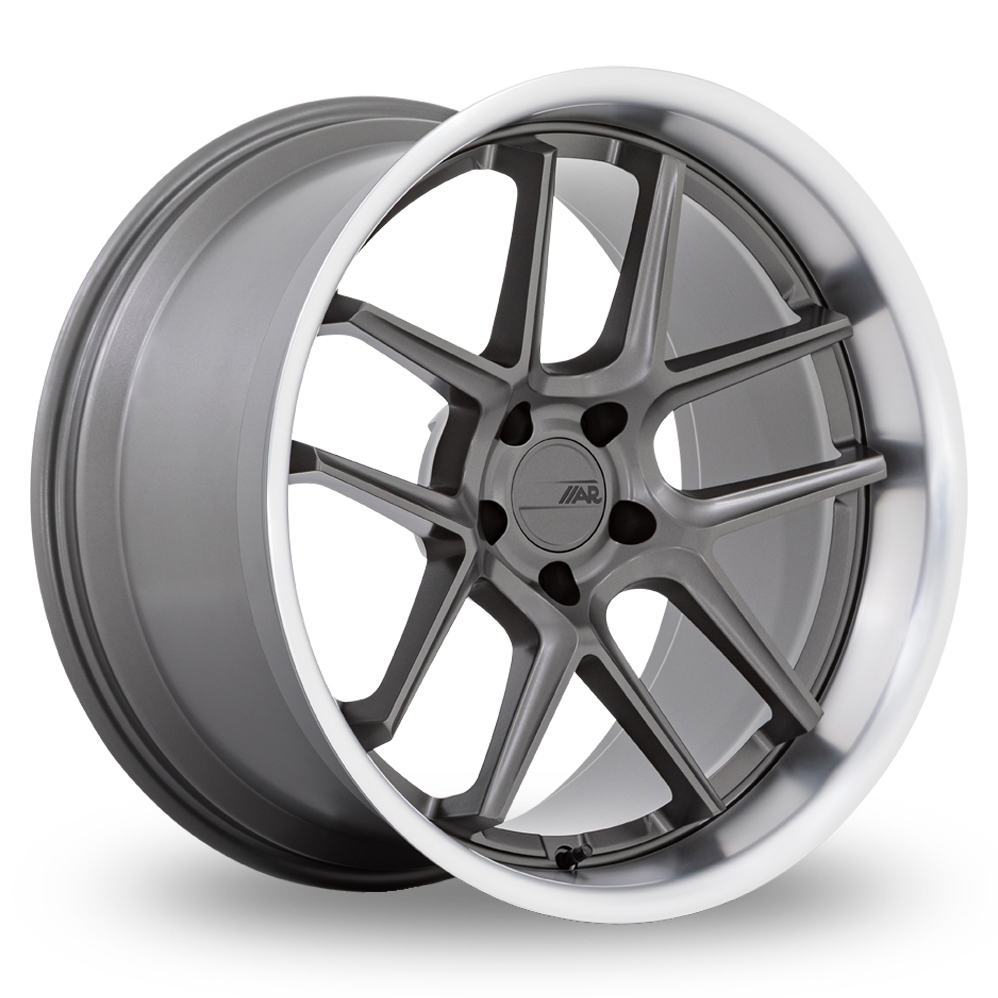 American Racing AR942 Bishop (USA Warehouse) Matte Gunmetal With Machined Lip Alloy Wheels