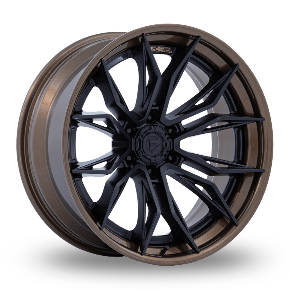 Fuel Off-Road FC404 Mutiny (USA Warehouse) Matte Black With Gloss Bronze Lip Alloy Wheels