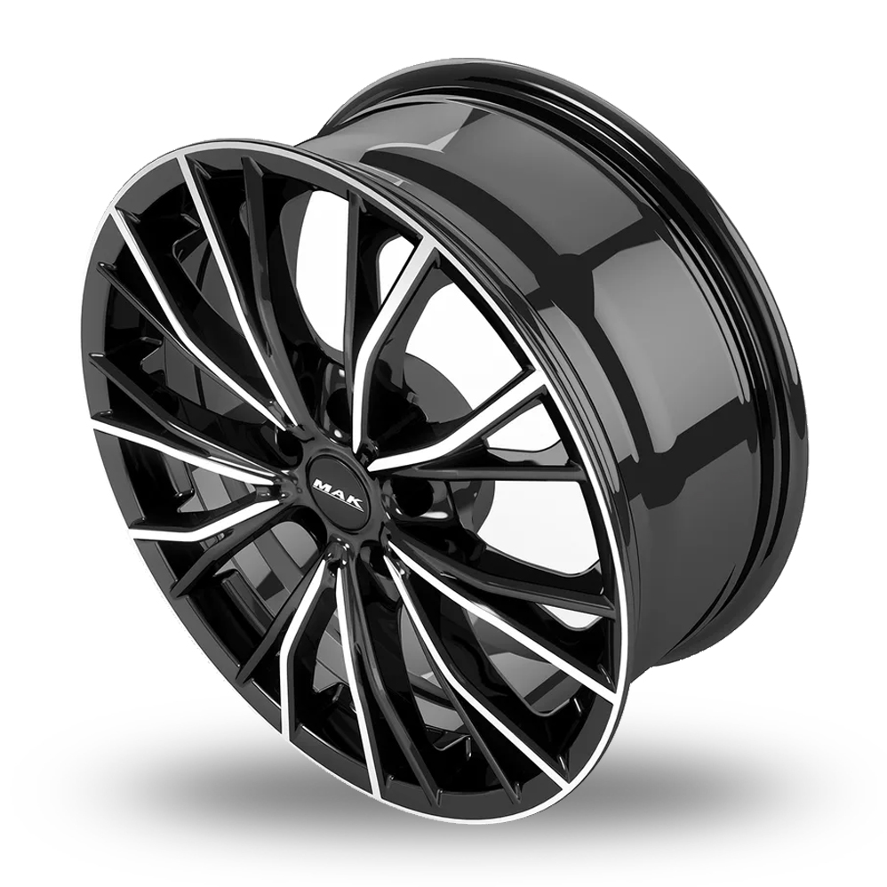 20" MAK Mark Black Mirror Alloy Wheels