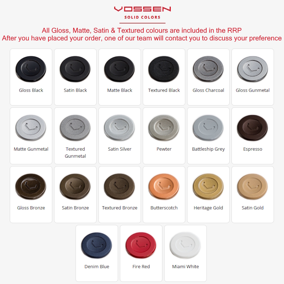 23" Vossen Forged EVO Series - EVO-1 Custom made to any colour Alloy Wheels