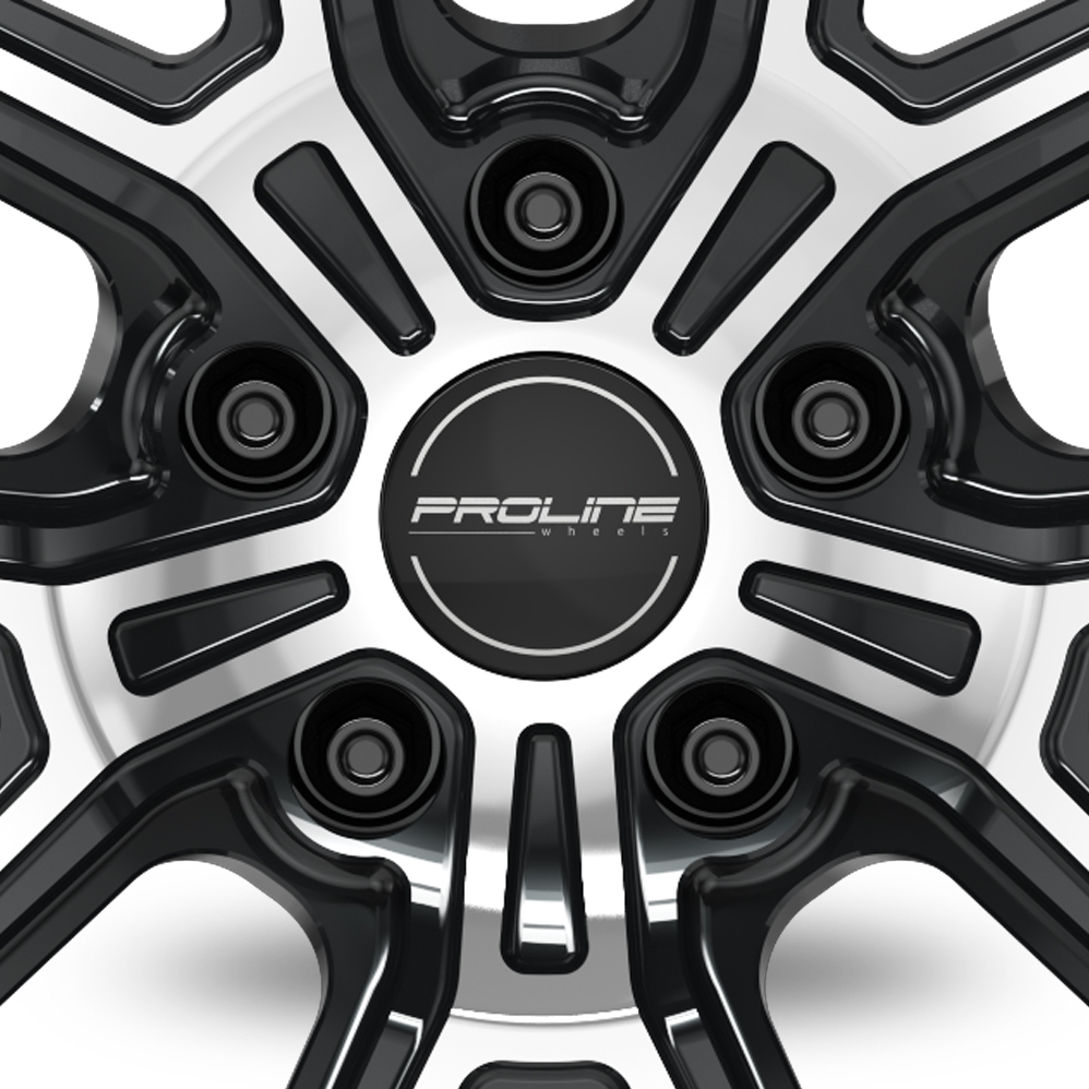 20" Proline PF25 Forged Black Polished Alloy Wheels