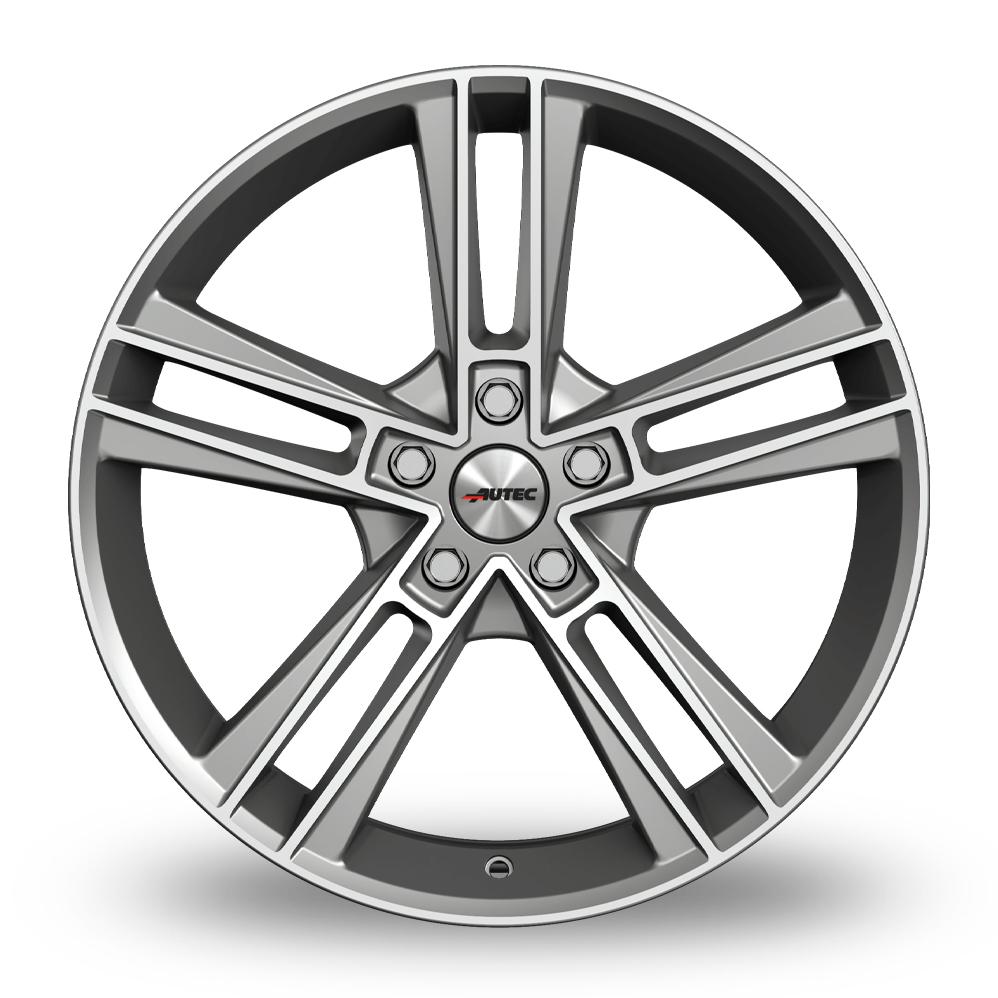 20" Autec Rias Matt Titan Silver Polished Alloy Wheels