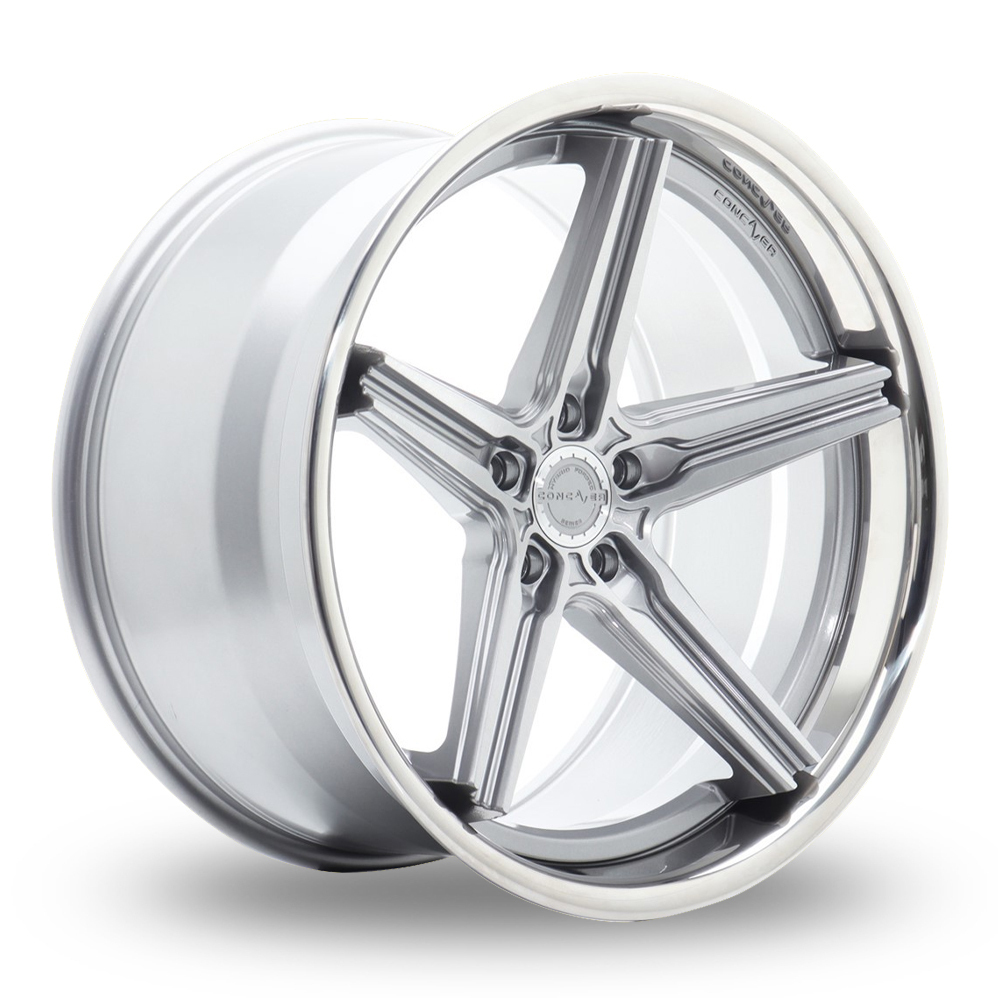 Concaver CVR9 (8.5x20) (Performance Concave) Brushed Titanium Alloy Wheels