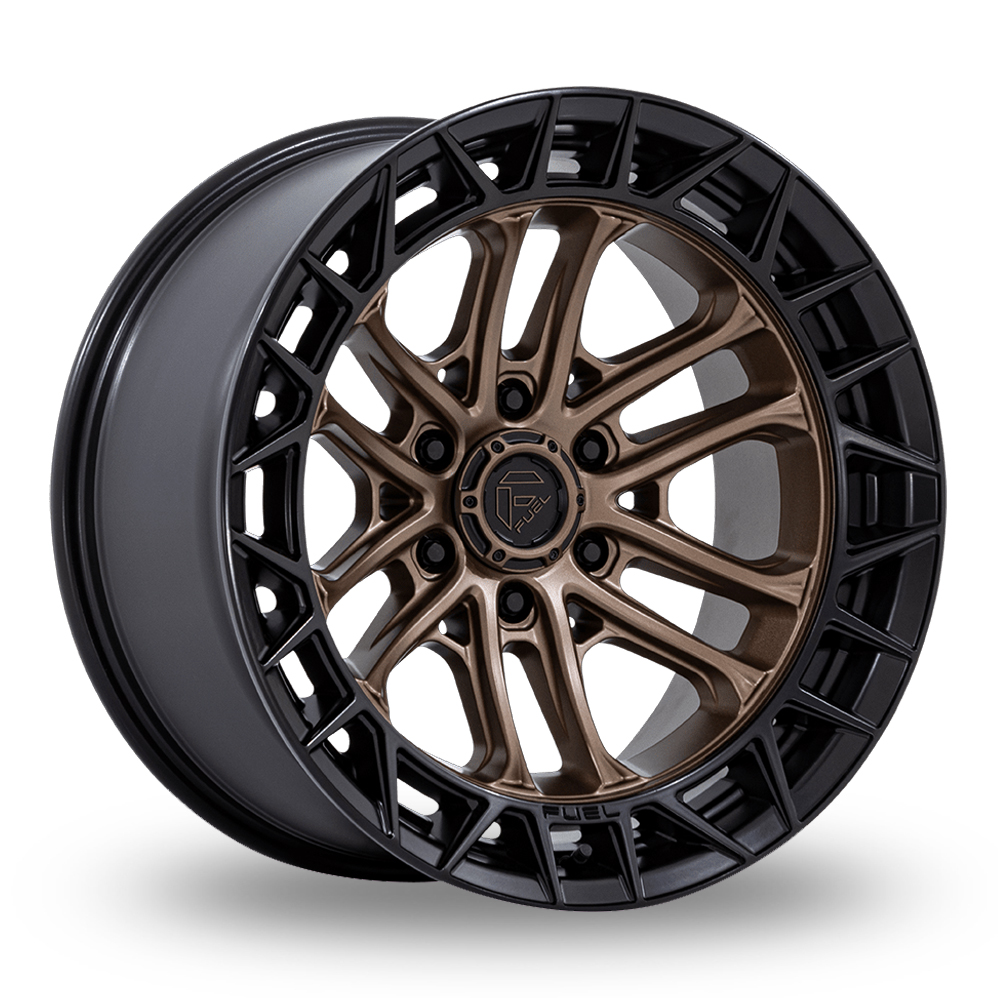 Fuel Off-Road FC874 Celsius (USA Warehouse) Matte Bronze With Matte Black Lip Alloy Wheels