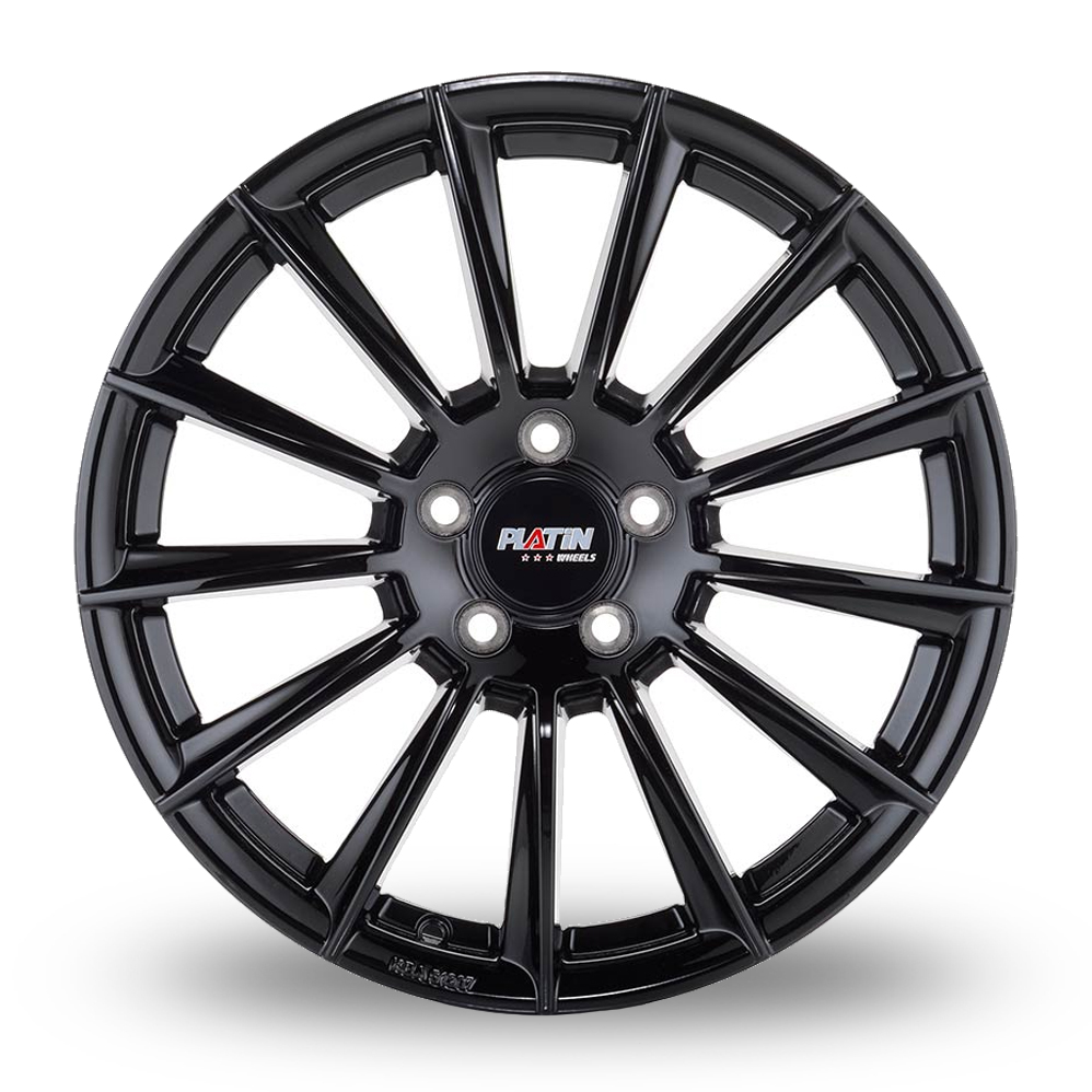 17" Platin P 74 Gloss Black Alloy Wheels