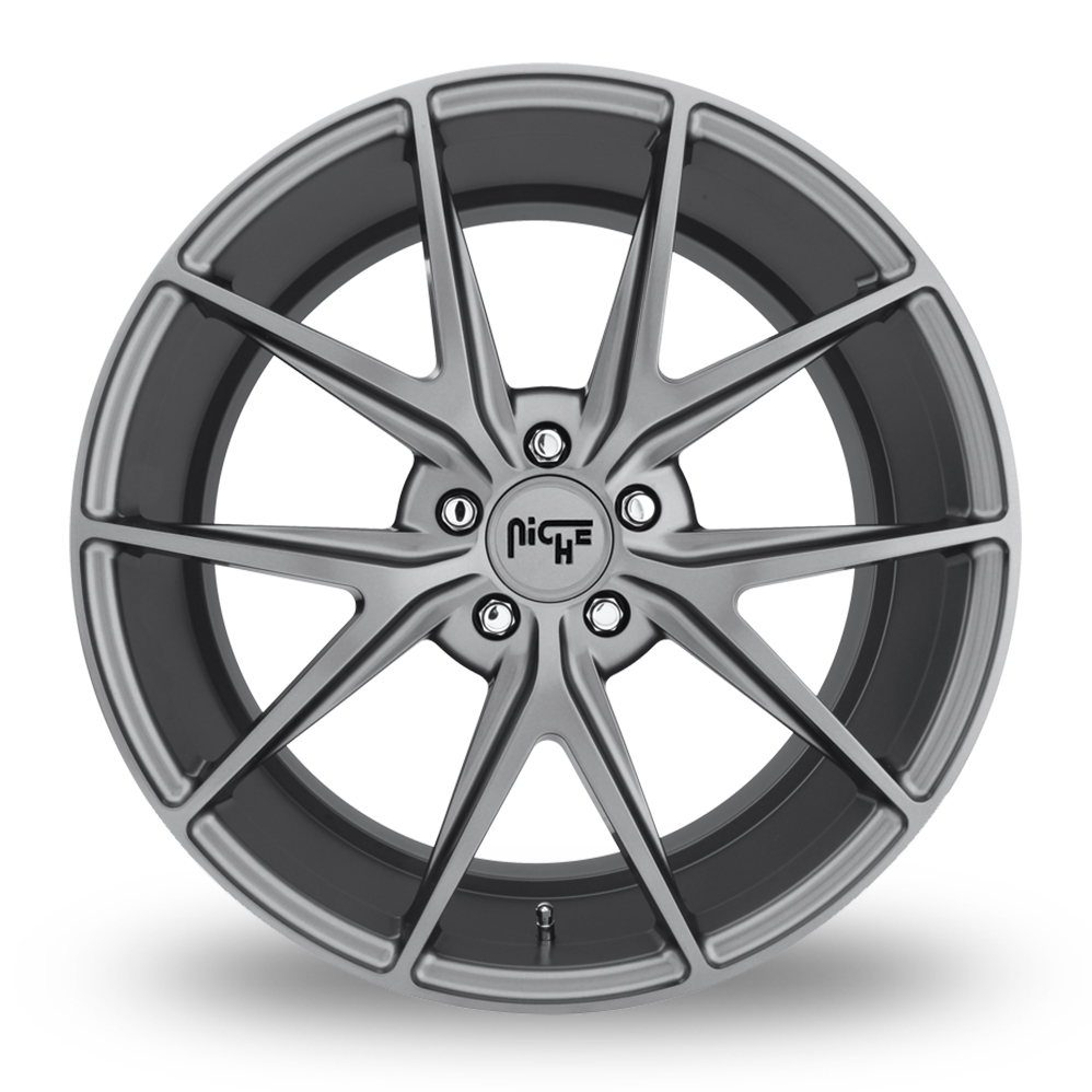 19" Niche M116 Misano (USA Warehouse) Matt Gunmetal Alloy Wheels