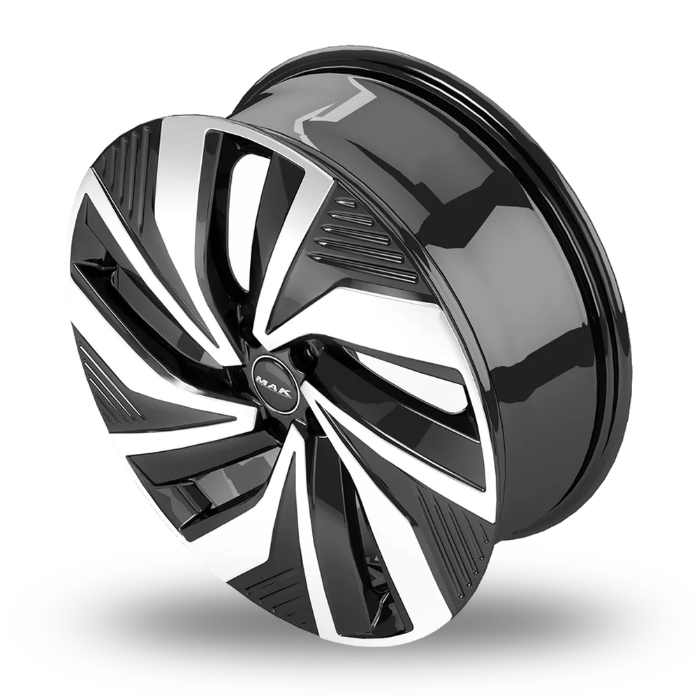 21" MAK Electra Black Mirror Alloy Wheels