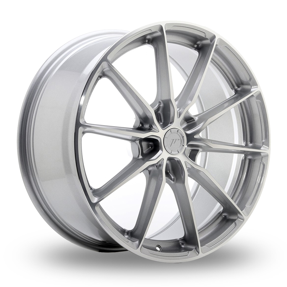 Japan Racing JR37 (8.5x20) (Custom Fitment) Silver Machined Face Alloy Wheels