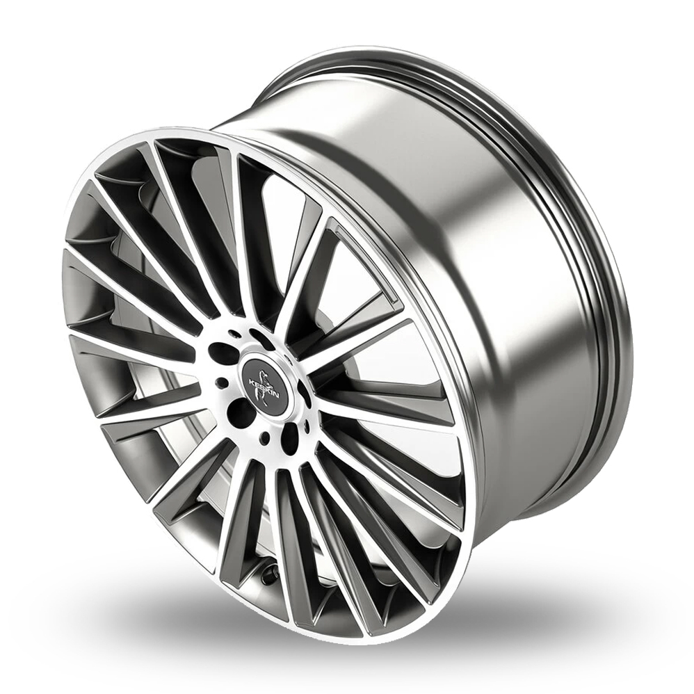 17" Keskin Tuning KT18 Palladium Polished Alloy Wheels