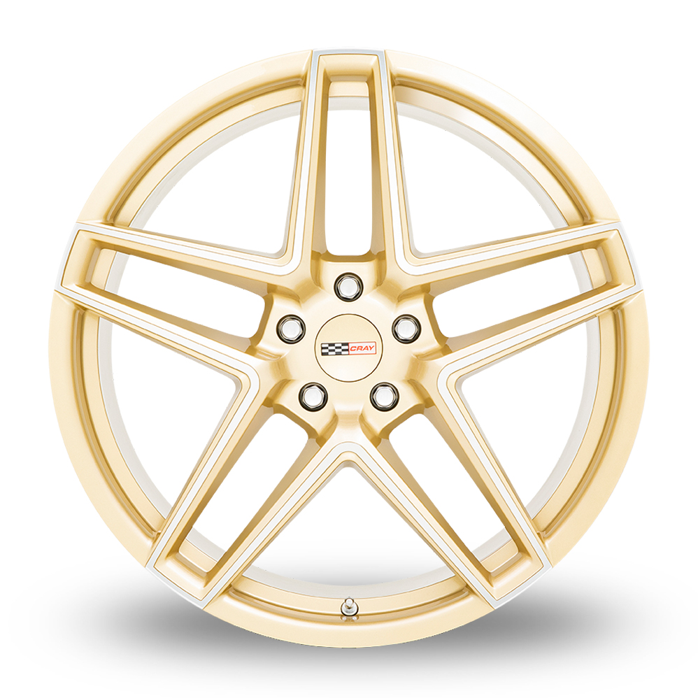 21" Cray Panthera Gloss Gold With Mirror Face Alloy Wheels