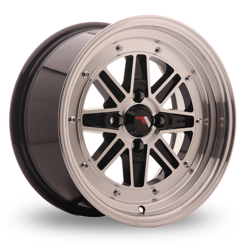 Japan Racing JR31 (7.5x15) (Custom Fitment) Gloss Black Machined Face Alloy Wheels