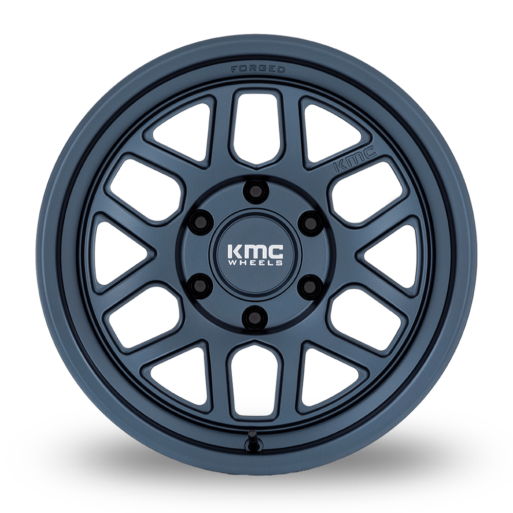 18" KMC KM451 Mesa Forged Monoblock Metallic Blue Alloy Wheels