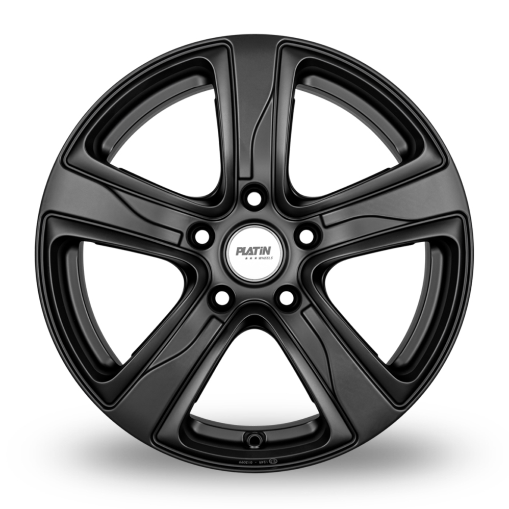 18" Platin P 87 Matt Black Alloy Wheels