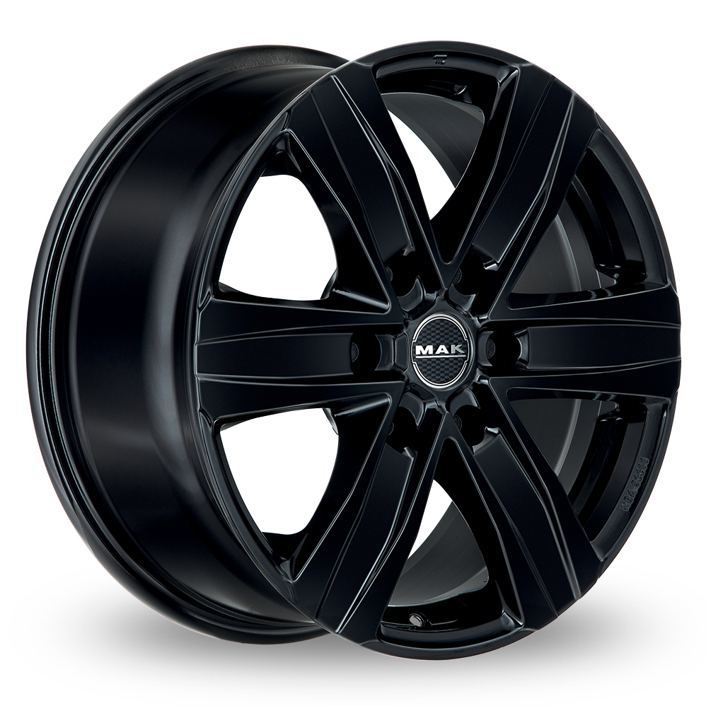 18" MAK STONE6 Gloss Black Alloy Wheels
